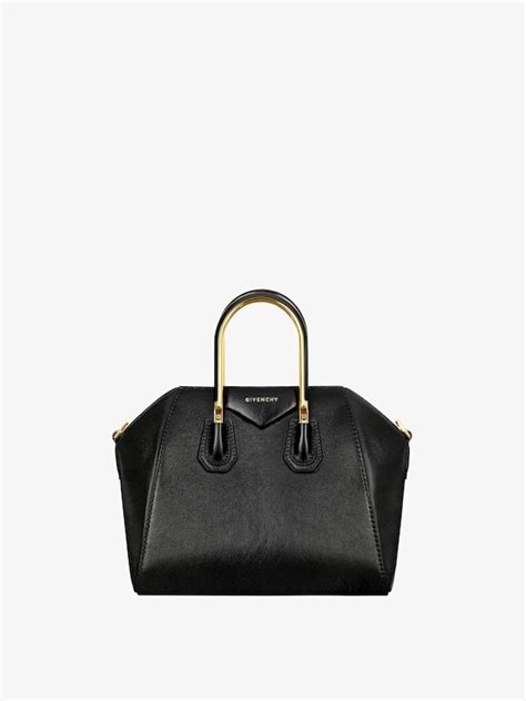 givenchy antigona metal handle base|Mini Antigona bag in leather with metal handles .